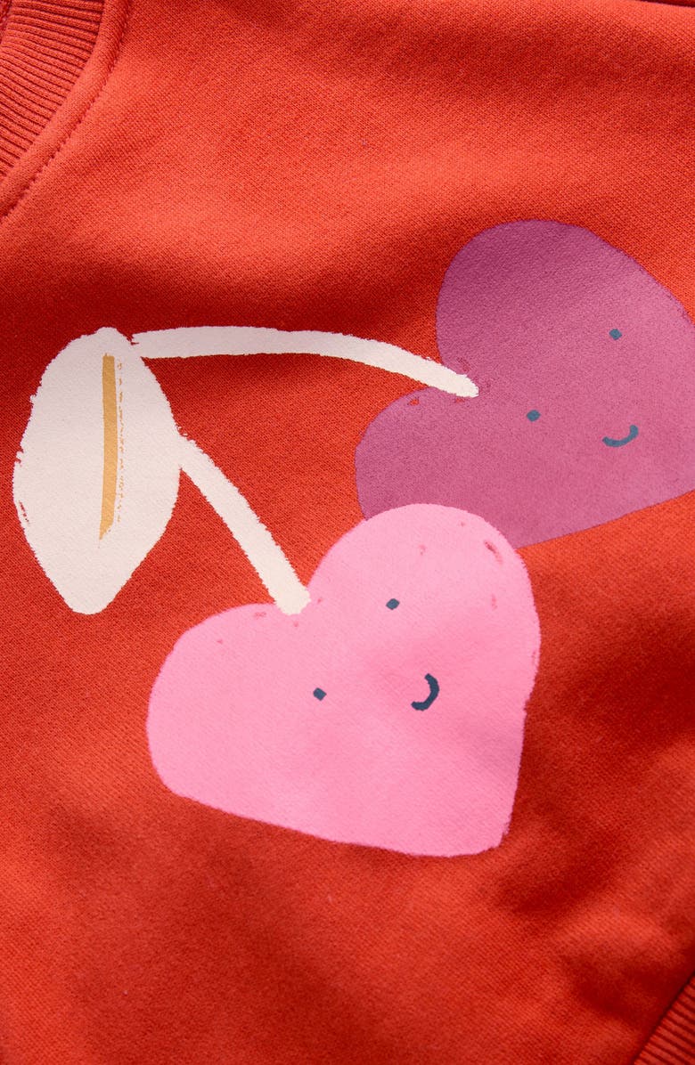 NEXT Kids' Hearts Graphic Sweatshirt & Stripe Pants Set, Alternate, color,