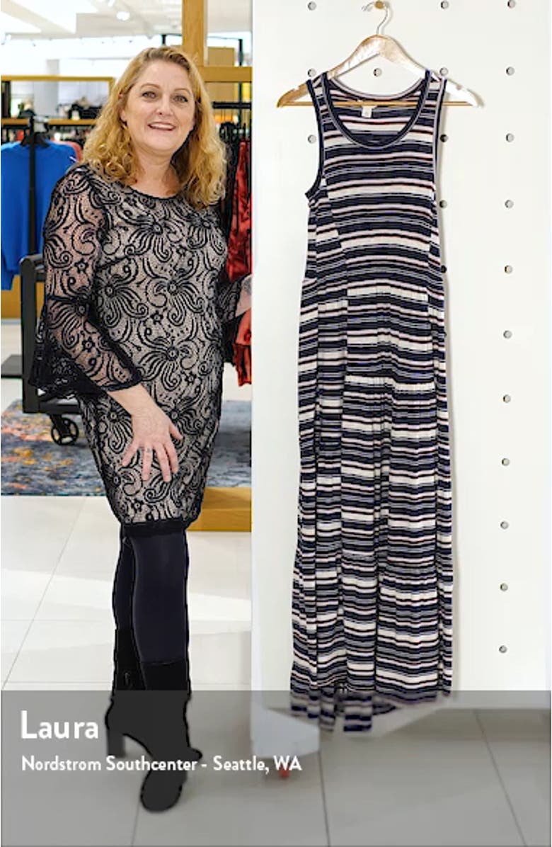 Tiered Smocked Waist Jersey Maxi Dress, sales video thumbnail