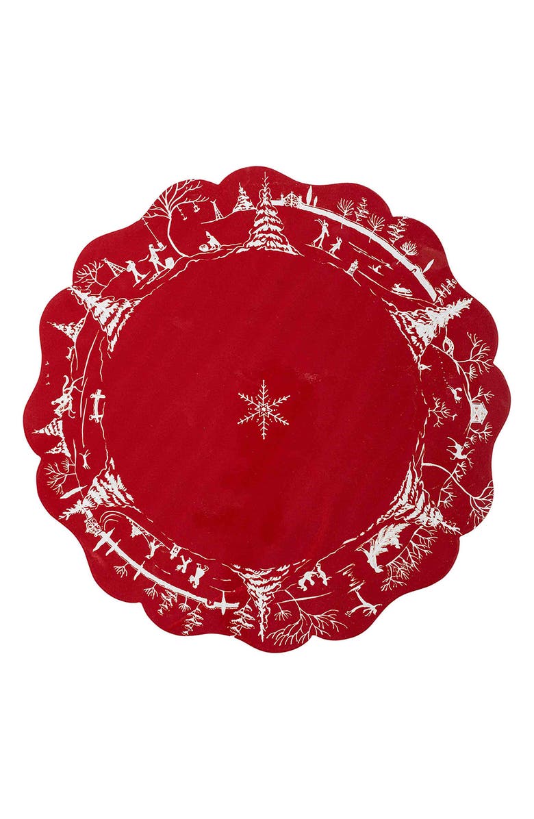 Juliska Country Estate Winter Frolic Set of 4 Placemats, Alternate, color, 