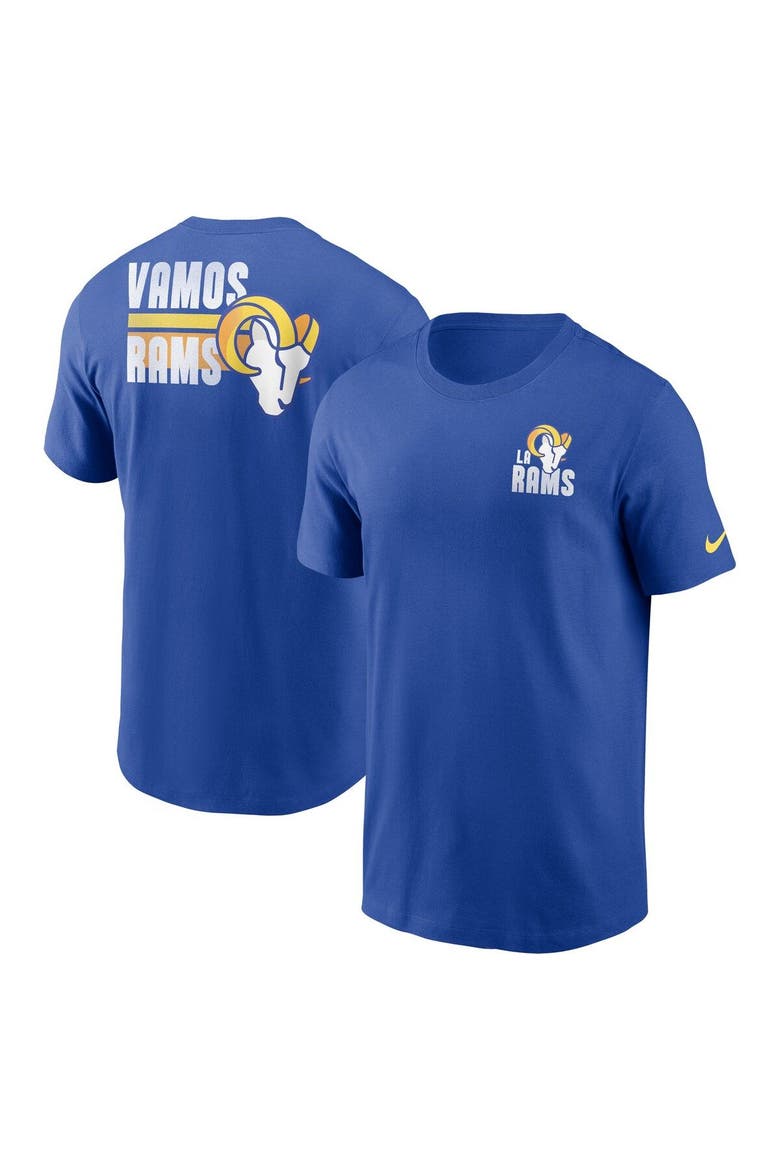 Men's Nike Royal Los Angeles Rams Blitz Essential T-Shirt, Main, color, Royal