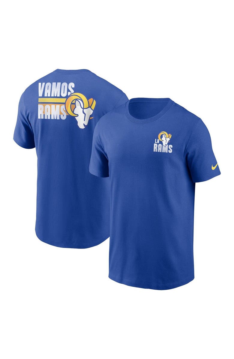 Nike Men's Nike Royal Los Angeles Rams Blitz Essential T-Shirt, Main, color, Royal