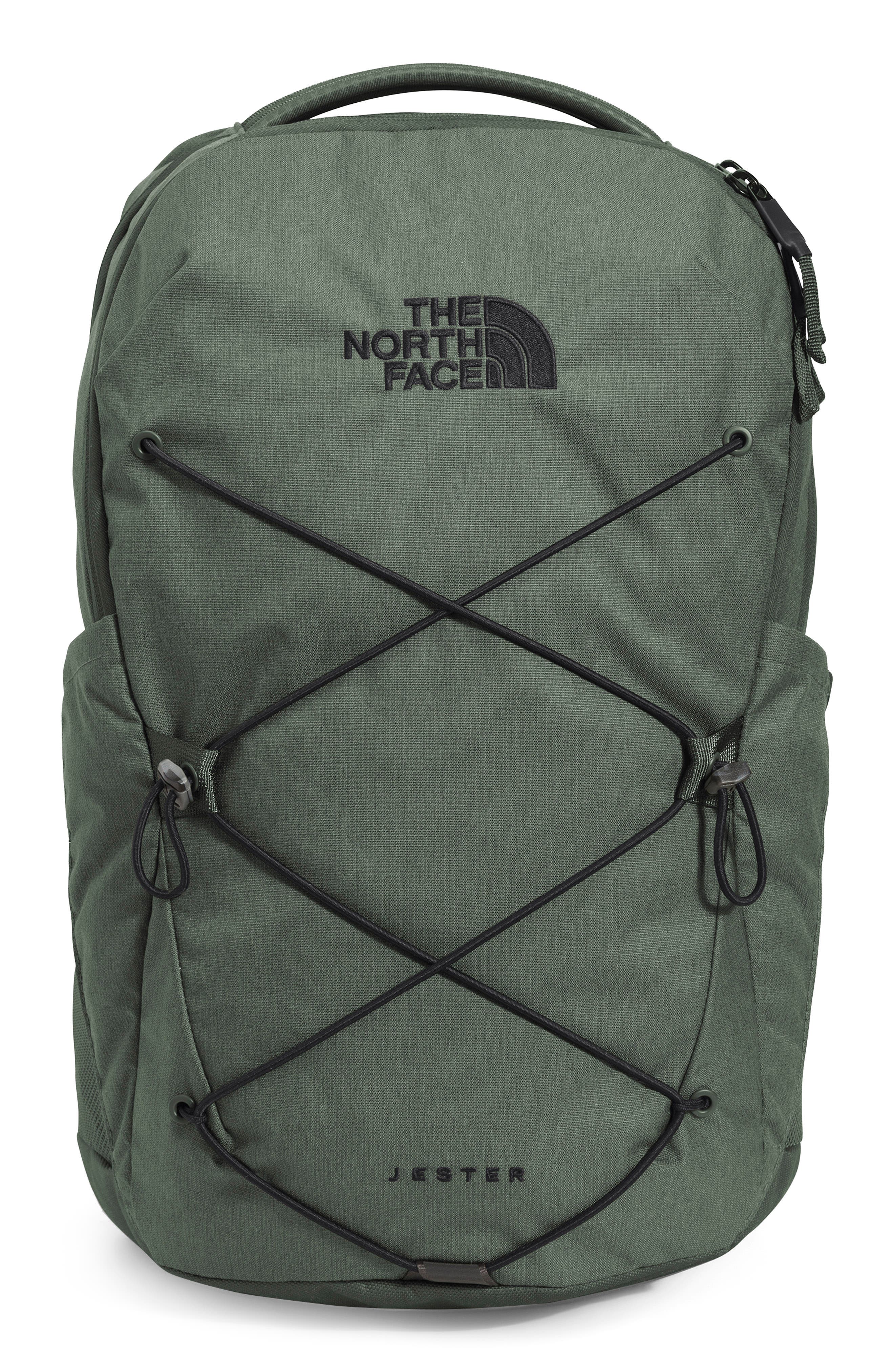 Jester Campus Backpack, Main, color, THYME LIGHT HEATHER/ TNF BLACK