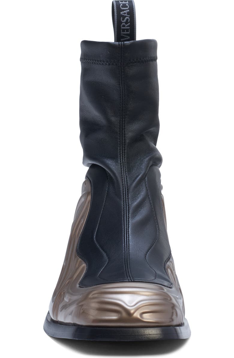 Versace Molded Foam Square Toe Boot, Alternate, color,