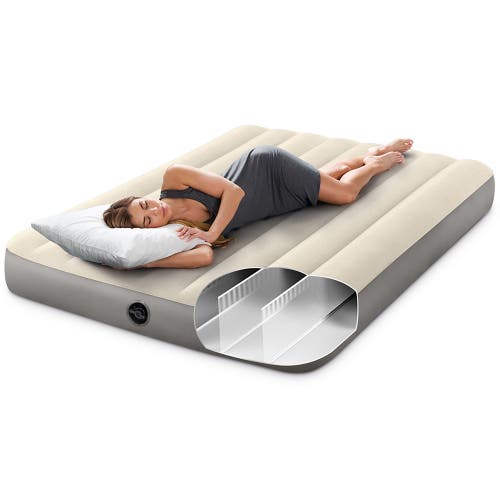 Intex Durabeam Standard Airbed Full 10" Inflatable Mattress, Fibertech