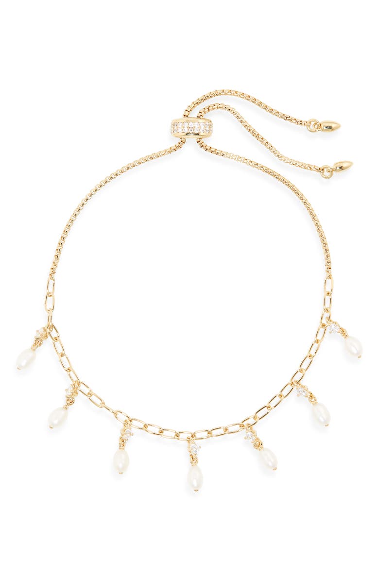 Nadri Nectar Shaky Bolo Bracelet, Main, color, Gold