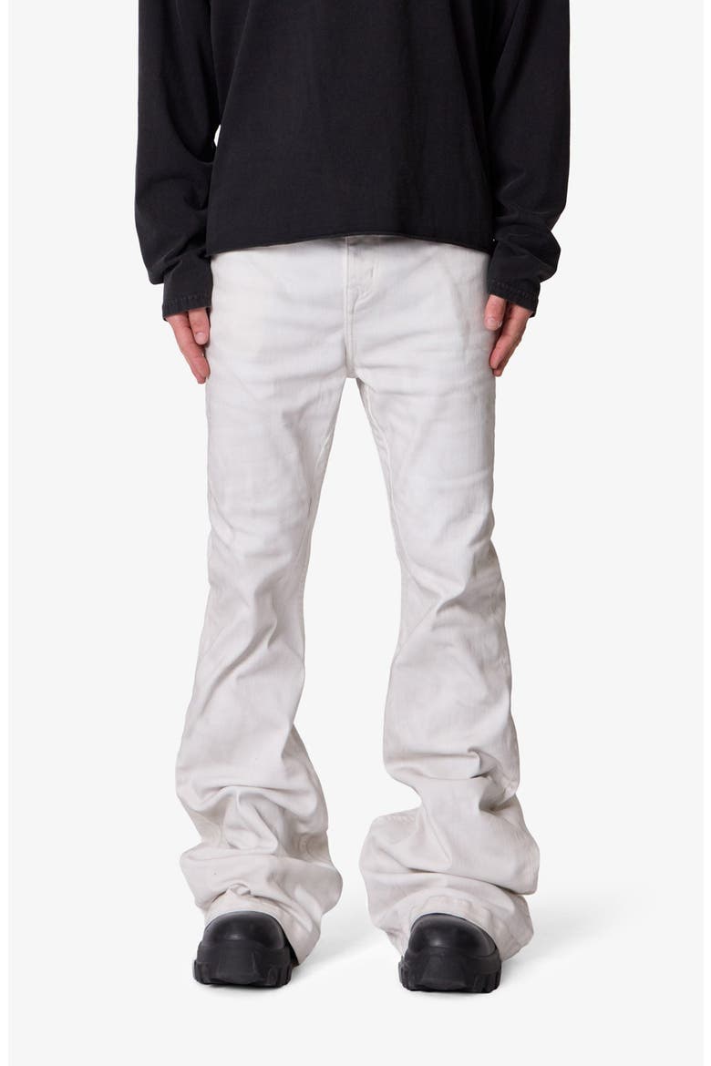 Super Stacked Hem Jeans, Main, color, WHITE