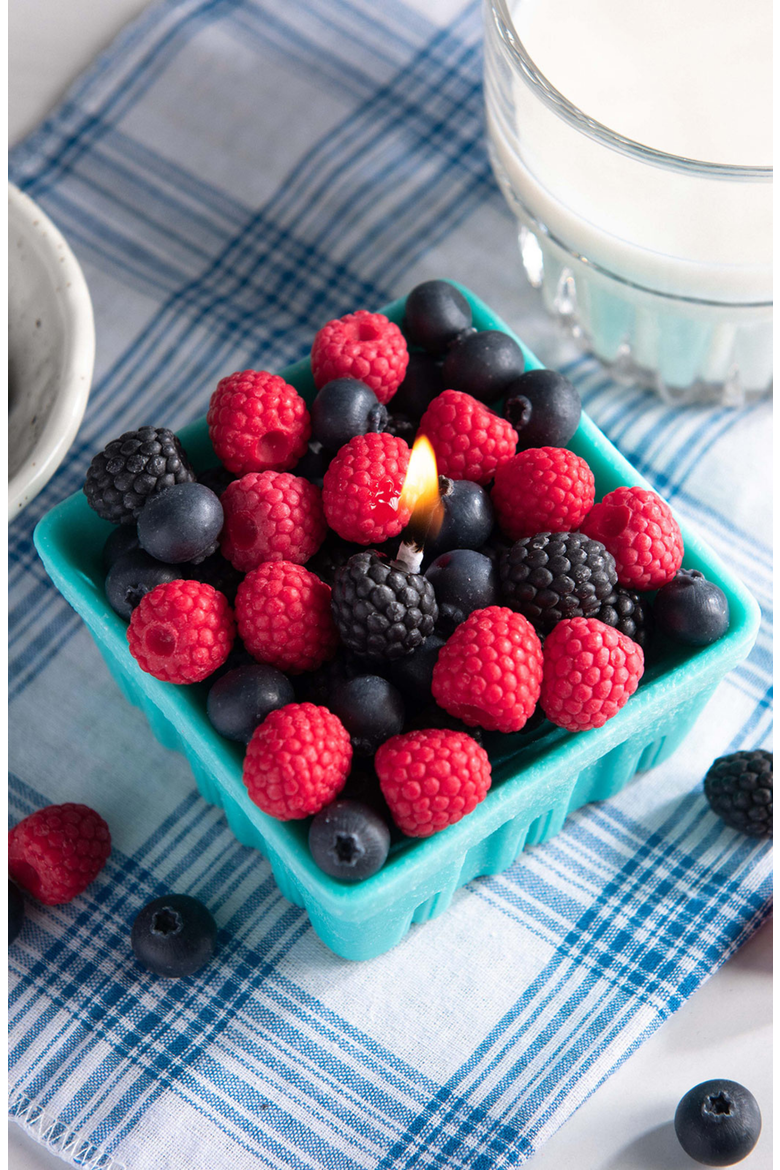 Mixed Berry Basket Candle, Alternate, color, Tiffany Blue Basket