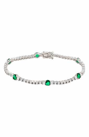Cubic Zirconia Station Bracelet