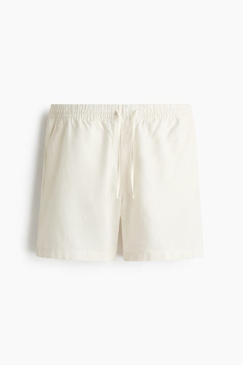 Relaxed Fit Linen-blend Shorts
