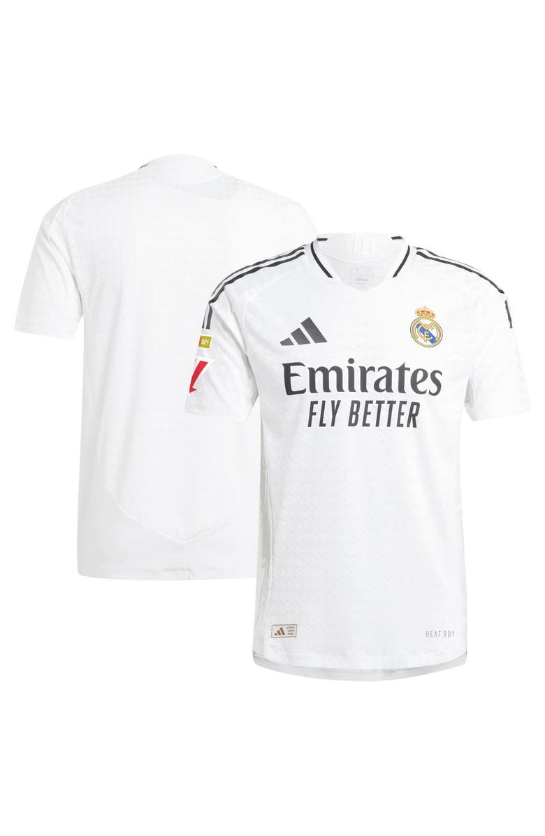 adidas Men's adidas  White Real Madrid 2024/25 Home Authentic Jersey, Main, color, 