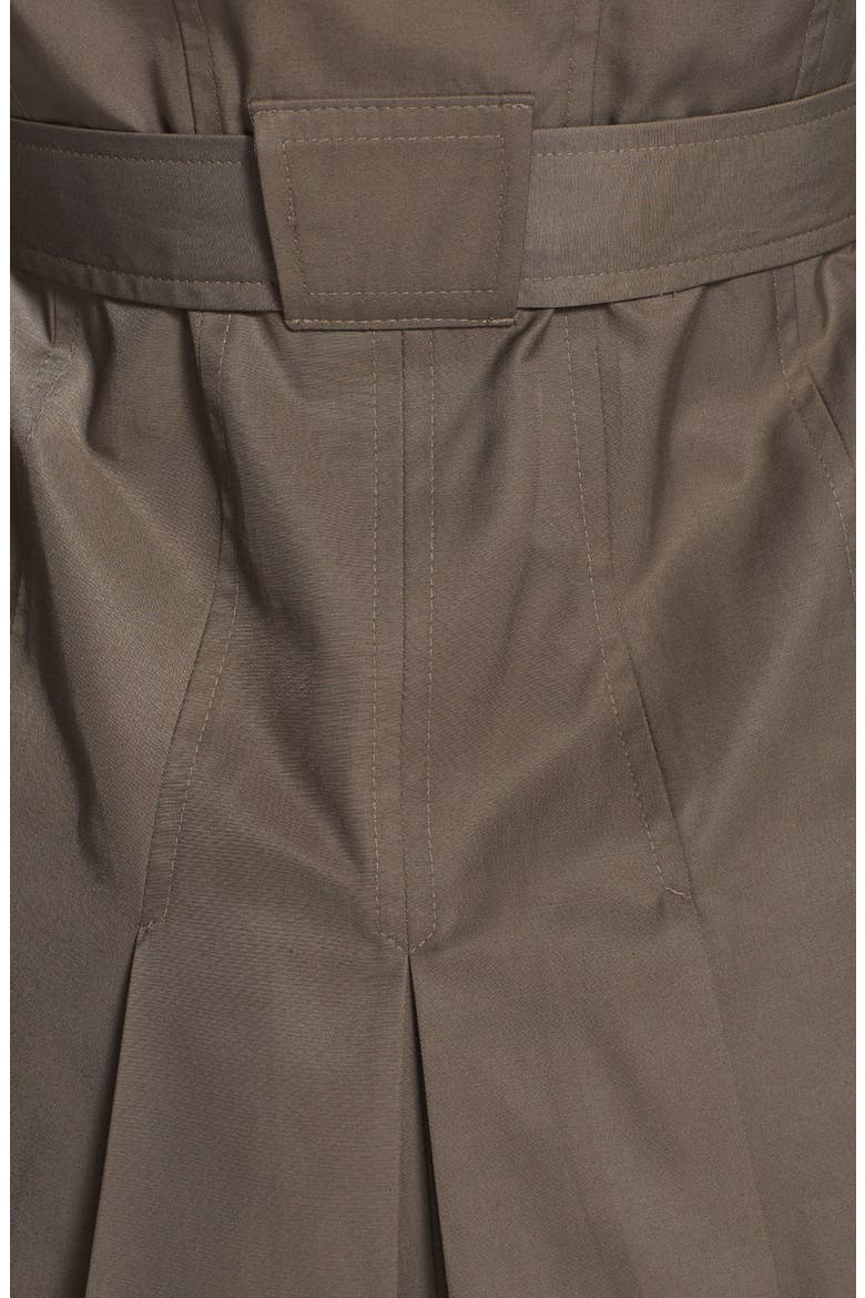 'Scarpa' Single Breasted Hooded Trench, Alternate, color, PEAT
