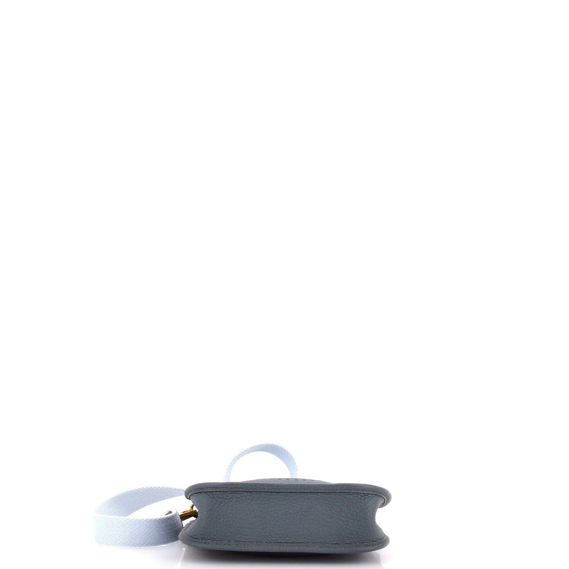 Pre-Owned Hermes Evelyne Bag Gen III Clemence TPM, Alternate, color, Bleu Orage