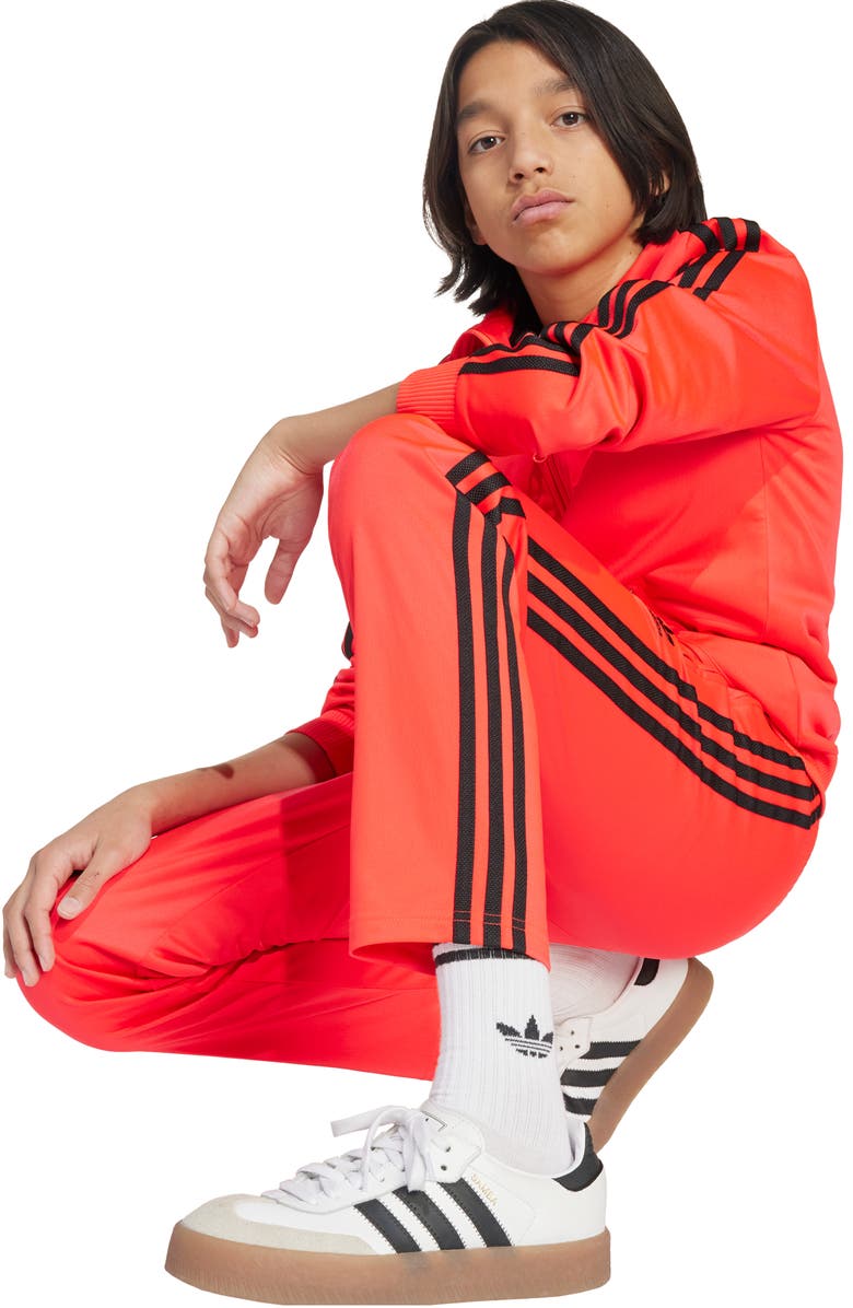 adidas Kids' Firebird Recycled Polyester Track Pants, Alternate, color, Lucid Red