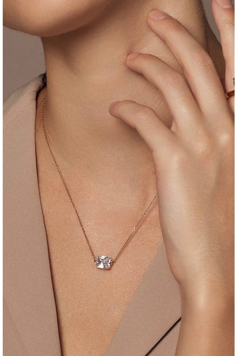 Karla Dainty Bar Pendant Necklace Trendy Minimalist, Alternate, color, Silver