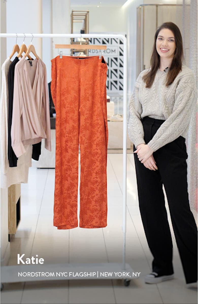 Floral Jacquard Trousers, sales video thumbnail