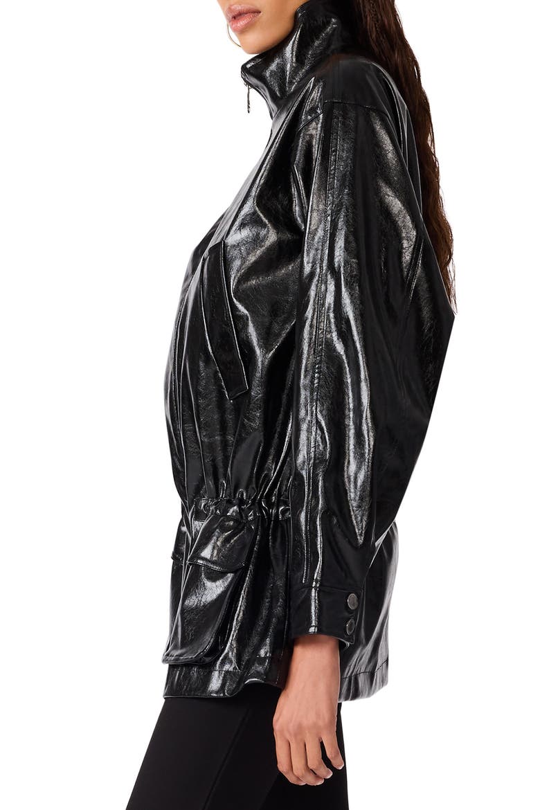 Banks Faux Leather Jacket, Alternate, color, BLACK