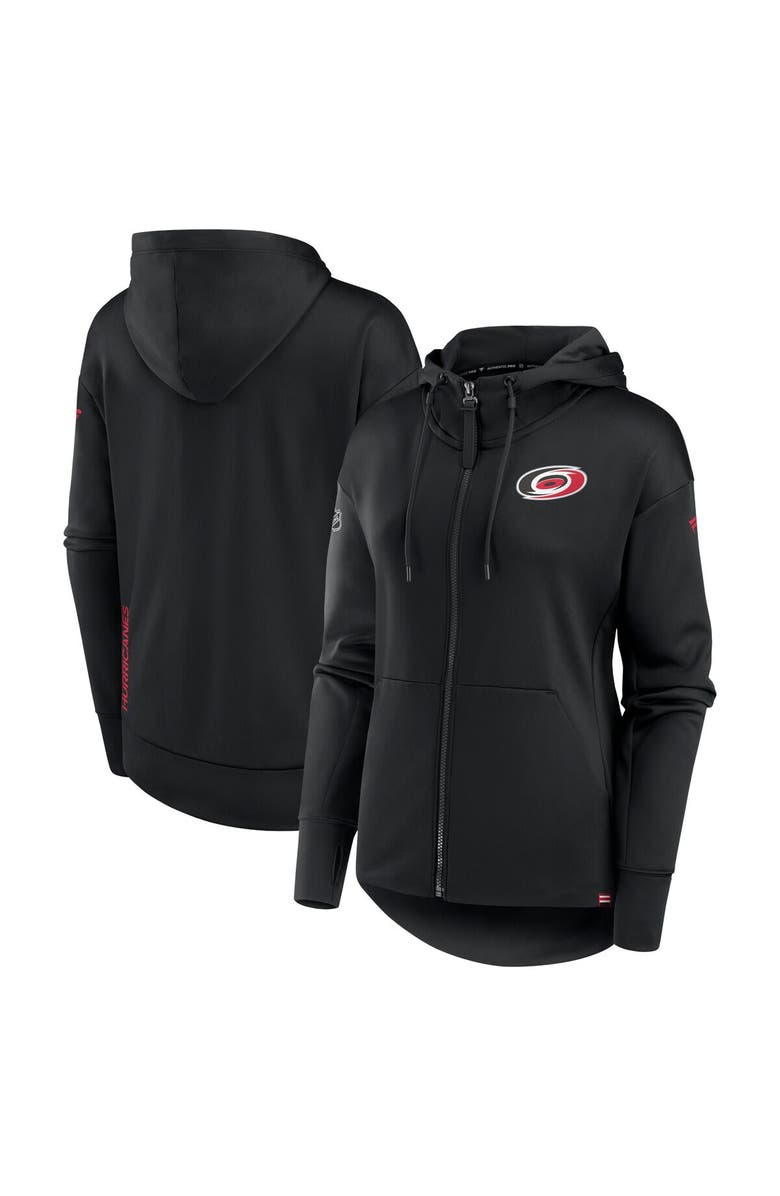 FANATICS Women's Fanatics Branded  Black Carolina Hurricanes Authentic Pro Scuba Full-Zip Hoodie, Alternate, color, 