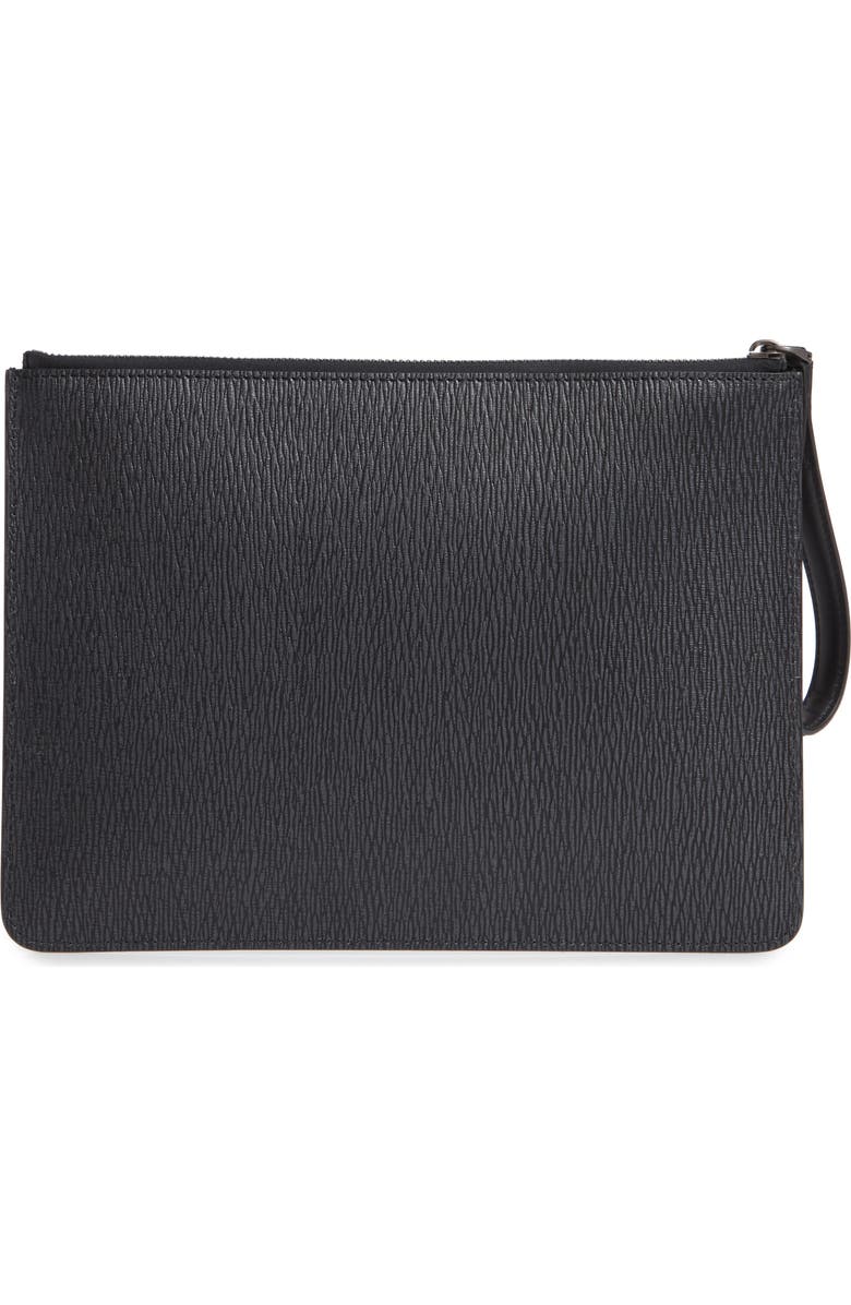 FERRAGAMO Salvatore Ferragamo Revival 3.0 Leather Zip Pouch, Alternate, color,
