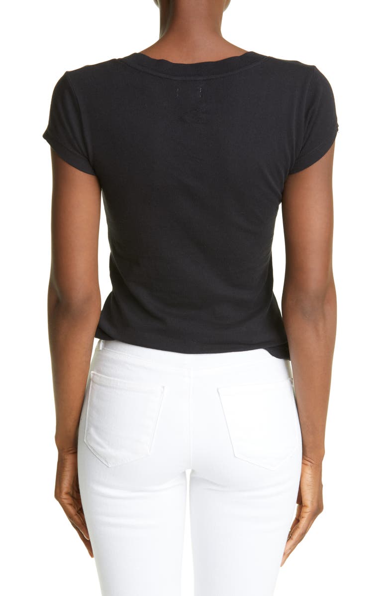 L'AGENCE Becca V-Neck T-Shirt, Alternate, color,