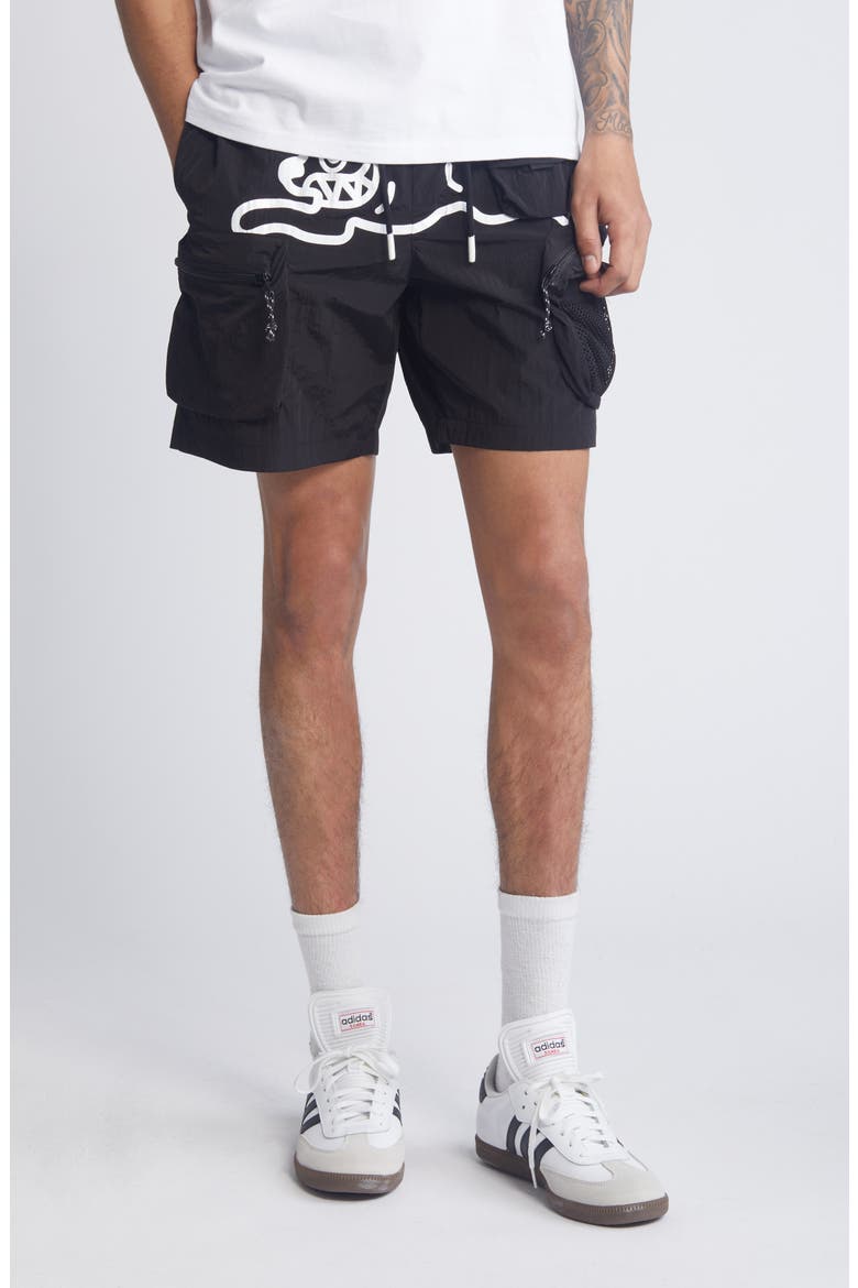 Hiker Cargo Shorts, Main, color, BLACK