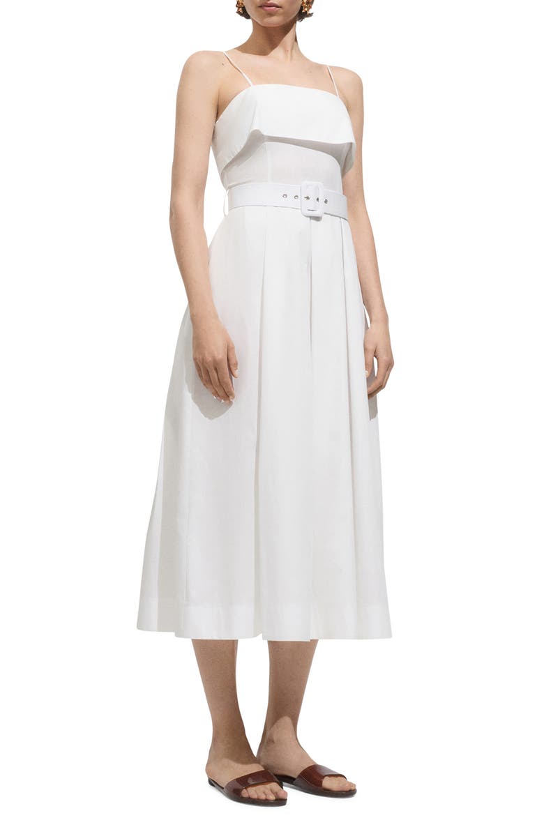 MANGO Belted Midi Dress, Main, color, 