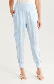 Cinq à Sept Giles Cupro Crop Cargo Joggers