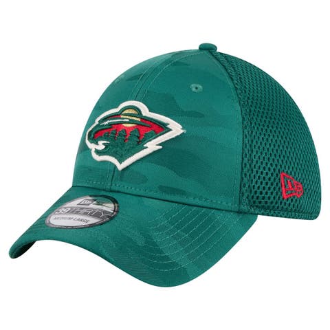 Men's New Era  Green Minnesota Wild Active Subtle Camo 39THIRTY Flex Hat