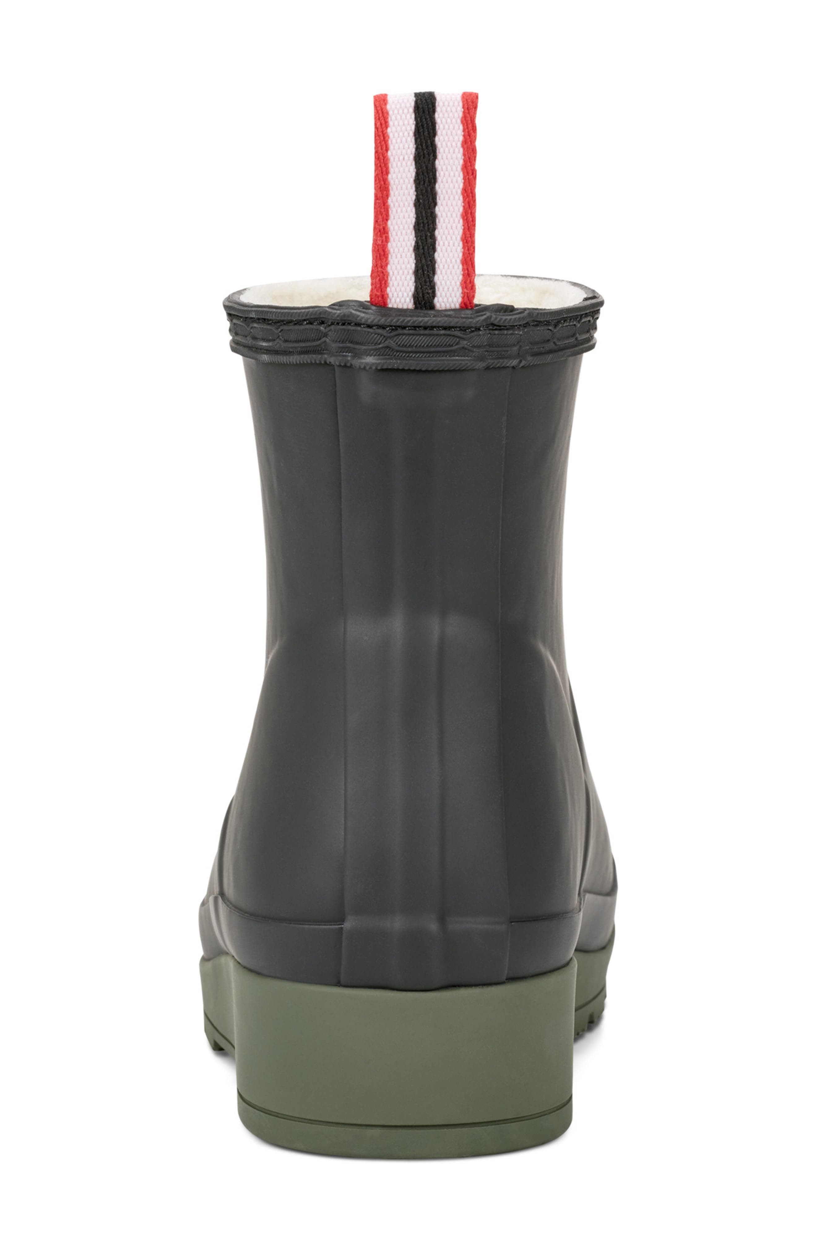Hunter Play Short Faux Shearling Lined Waterproof Rain Boot (Women