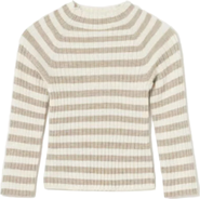 Mayoral Striped Knit Mockneck
