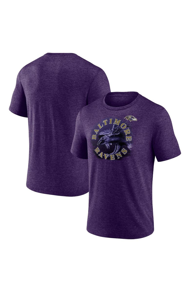 FANATICS Men's Fanatics Branded Heathered Purple Baltimore Ravens Sporting Chance T-Shirt, Main, color, 