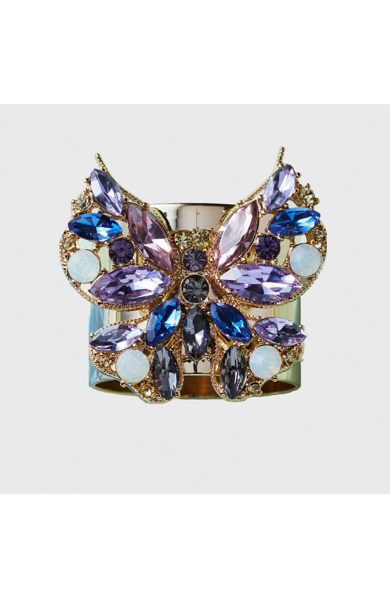 Joanna Buchanan Jeweled butterfly napkin rings, set of two, Main, color, Blue