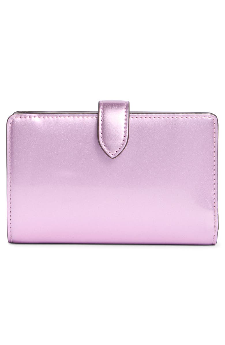 Kate Spade New York kenzie patent wallet, Alternate, color, Quartz Pink