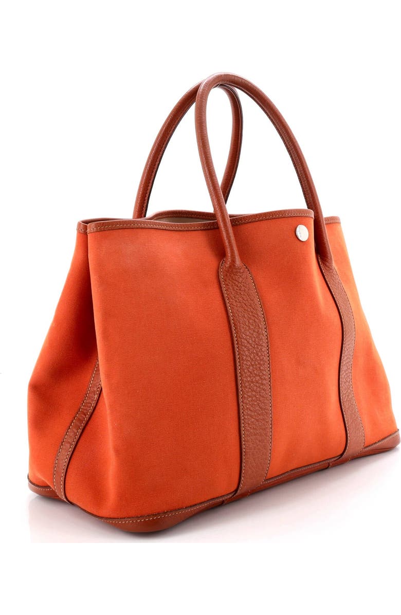 Pre-Owned Hermes Garden Party Tote Toile and Leather 36, Alternate, color, Potiron