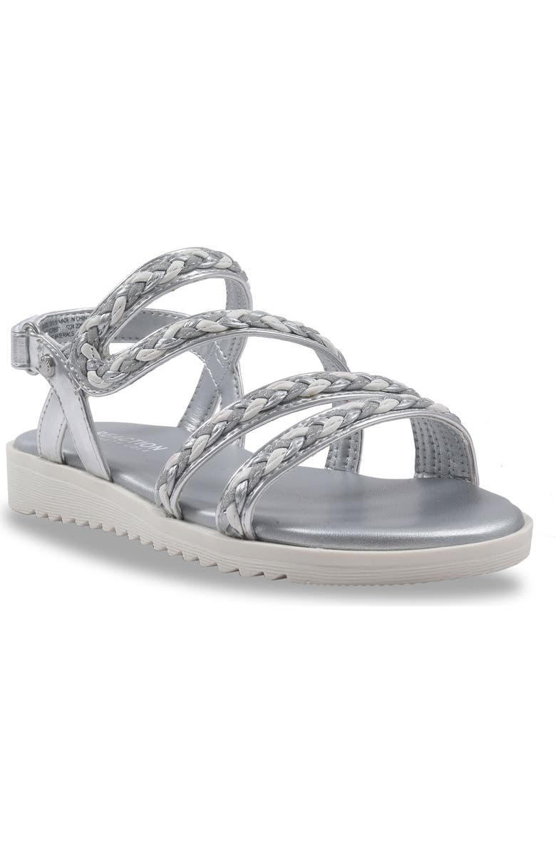 Kenneth Cole Kids' Lotus Rina Sandal, Main, color, Silver