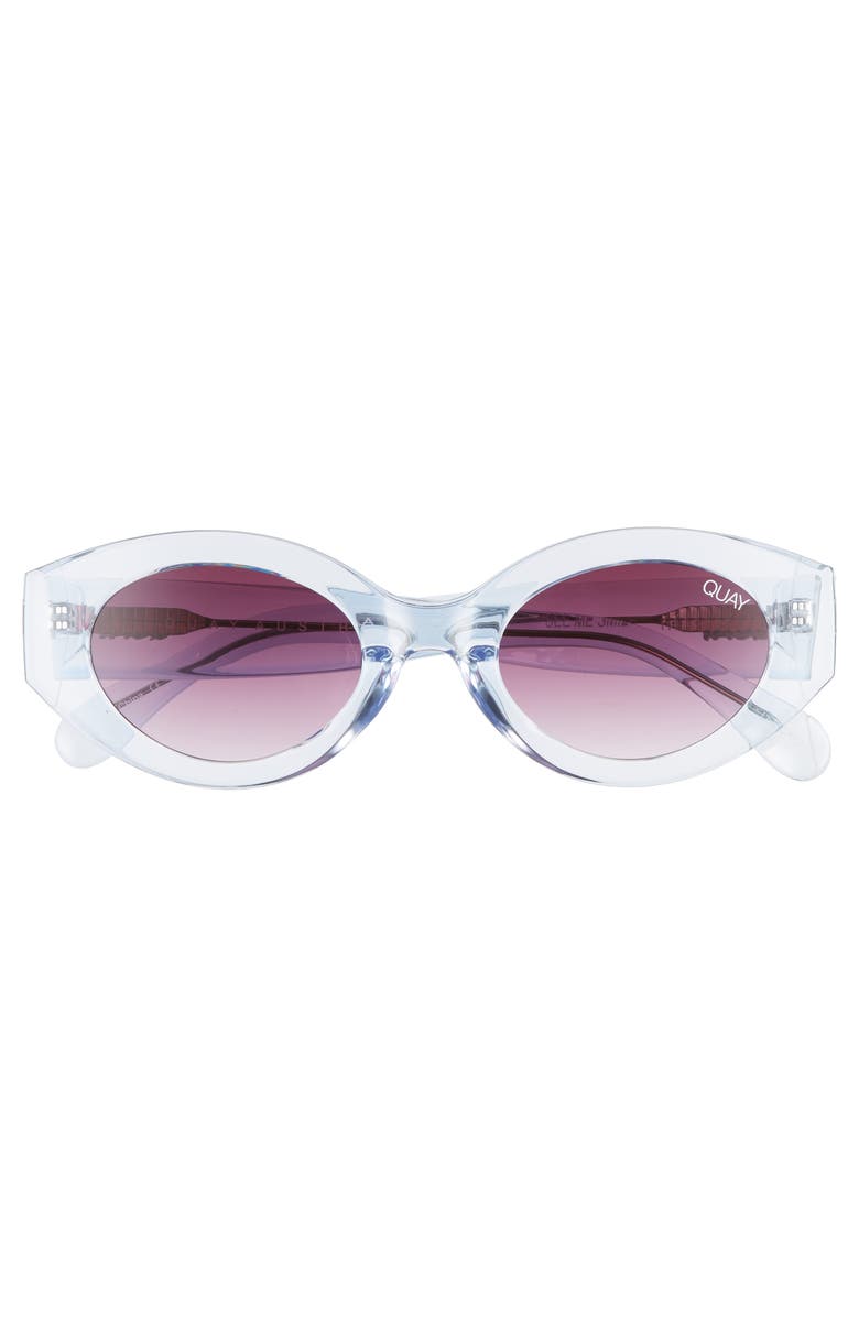 QUAY Australia See Me Smile 50mm Cat Eye Sunglasses, Alternate, color, 