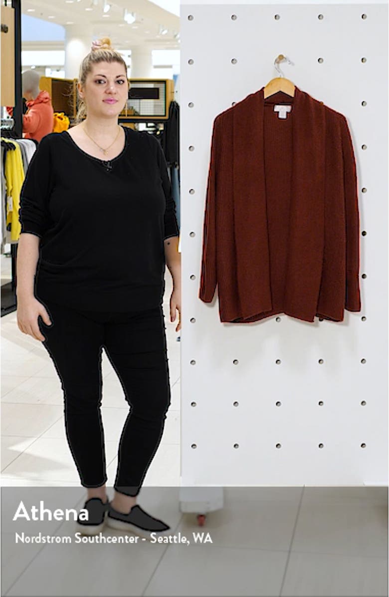 Shawl Collar Open Cardigan, sales video thumbnail