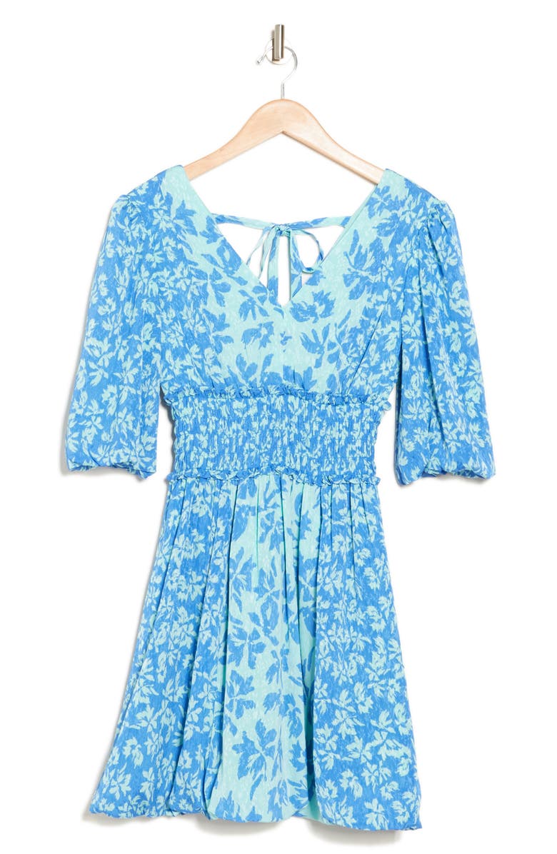 Taylor Dresses Burnout Bodice Jacquard Fit & Flare Dress, Alternate, color,