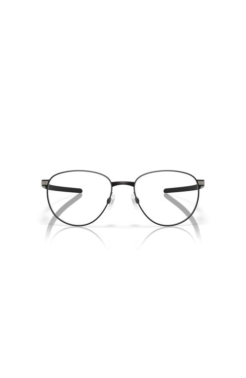 Oakley 52mm Round Optical Glasses In Black