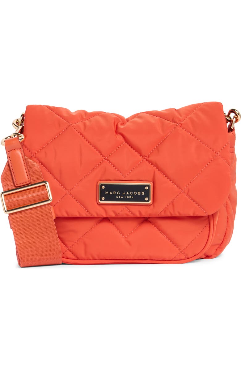 Marc Jacobs Quilted Nylon Utility Messenger Bag, Main, color, Sunset