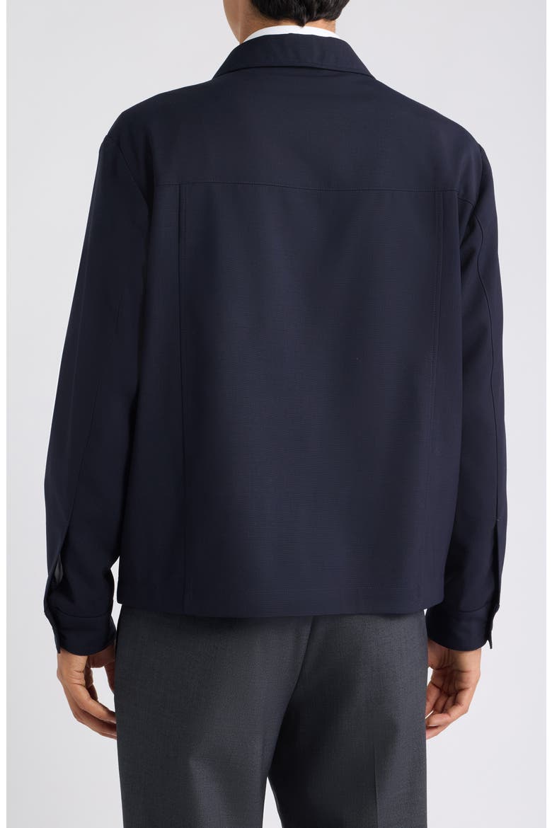 Virgin Wool Zip Jacket, Alternate, color, DARK BLUE