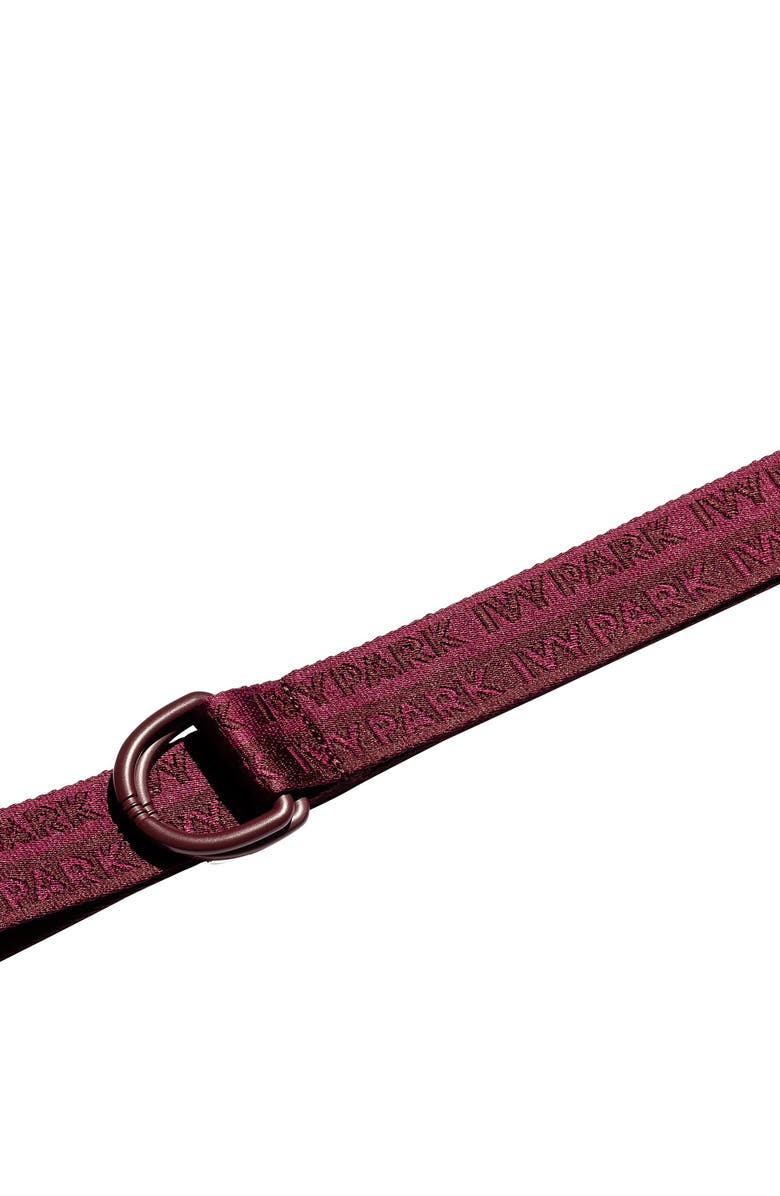 adidas x IVY PARK Logo Web Belt, Alternate, color, Maroon/ Amazon Red