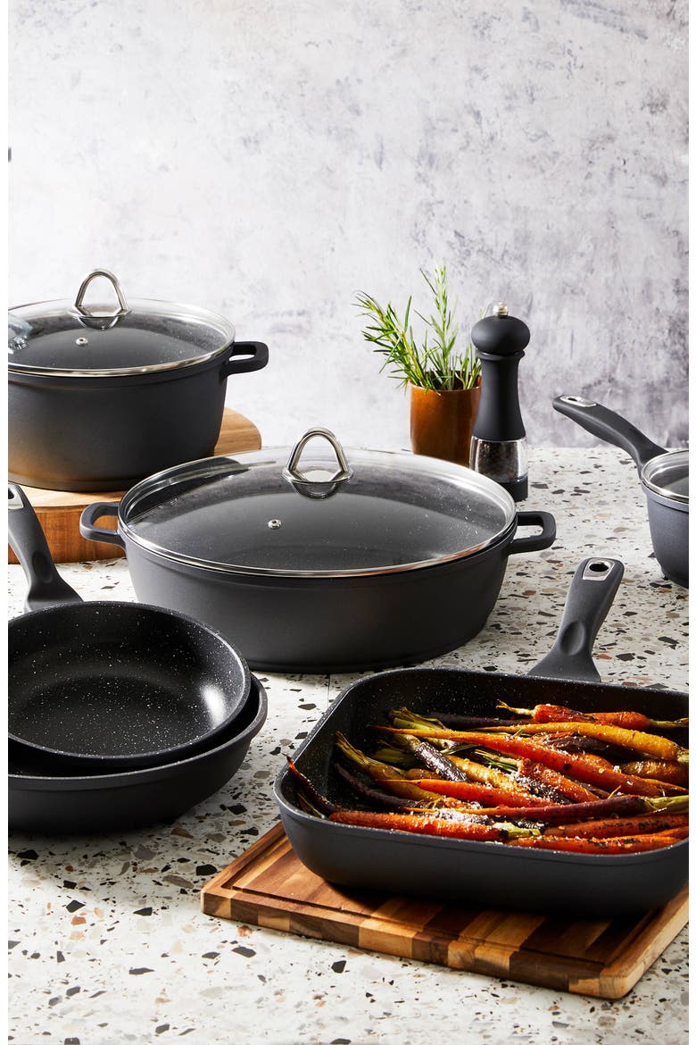 GRANITE Cookware Set 9pc, Alternate, color, BLACK