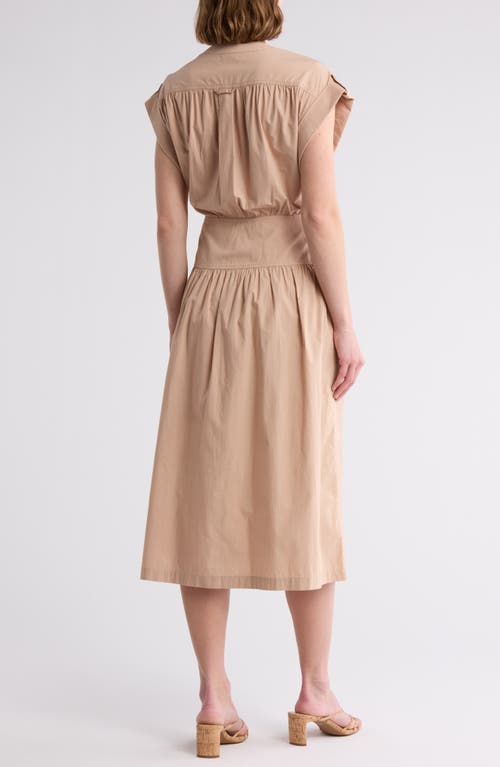Area Stars Cuff Button Front Dress