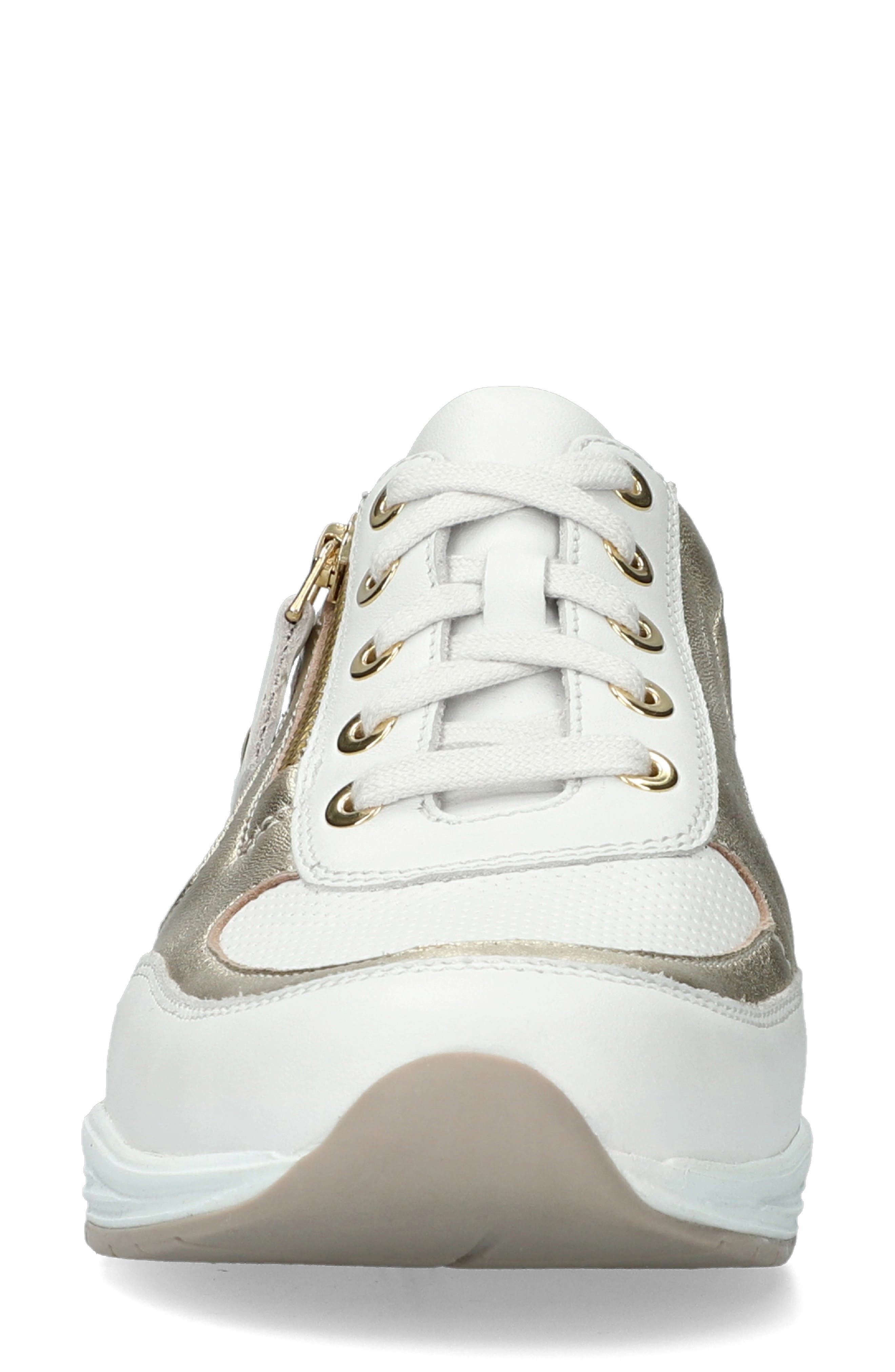 Mephisto Ylona Sneaker, Alternate, color, White/ Gold