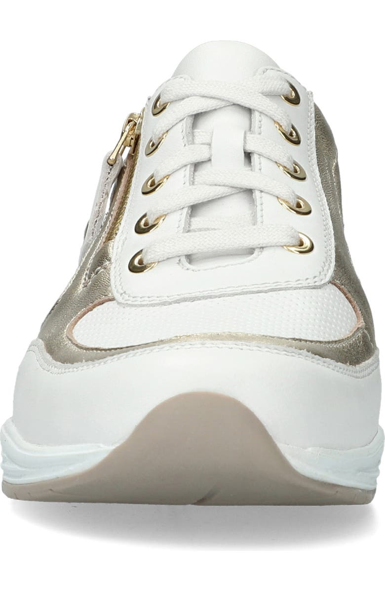 Mephisto Ylona Sneaker, Alternate, color, White/ Gold