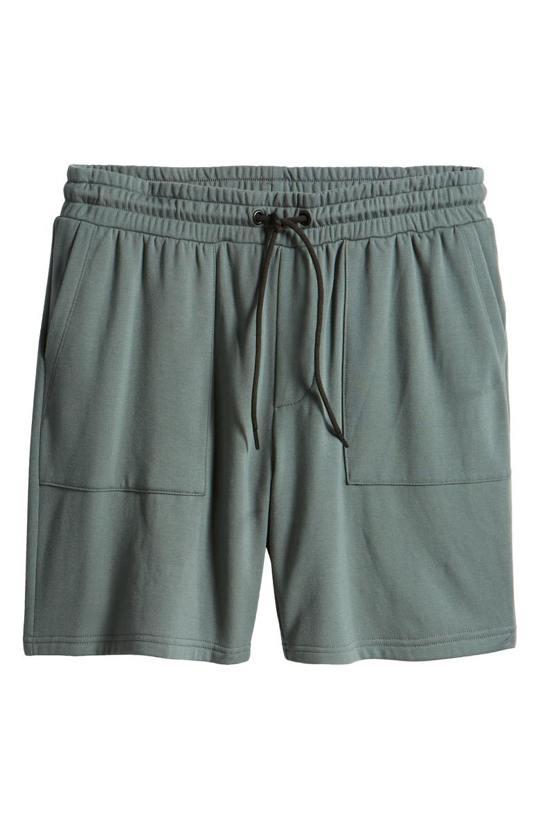 Threads 4 Thought Casper Fleece Drawstring Shorts, Alternate, color, Seagrass
