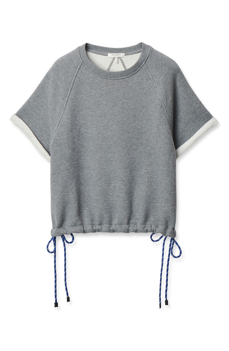 rag & bone Vintage Terry T-Shirt, Alternate, color, Heather Grey