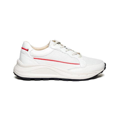 The Primeira Perforated Leather Runner Sneaker Unisex