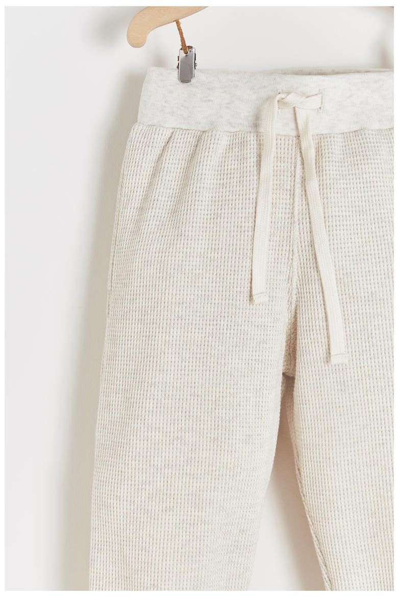 Pima Cotton Waffle Knit Pants Samoa, Alternate, color, BEIGE