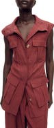MANGO Wrinkle Effect Longline Vest